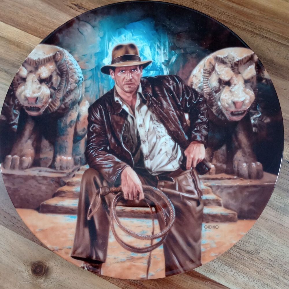 Indiana Jones & The Last Crusade Delphi Bradex Collectors Plate Gadino USA 1989